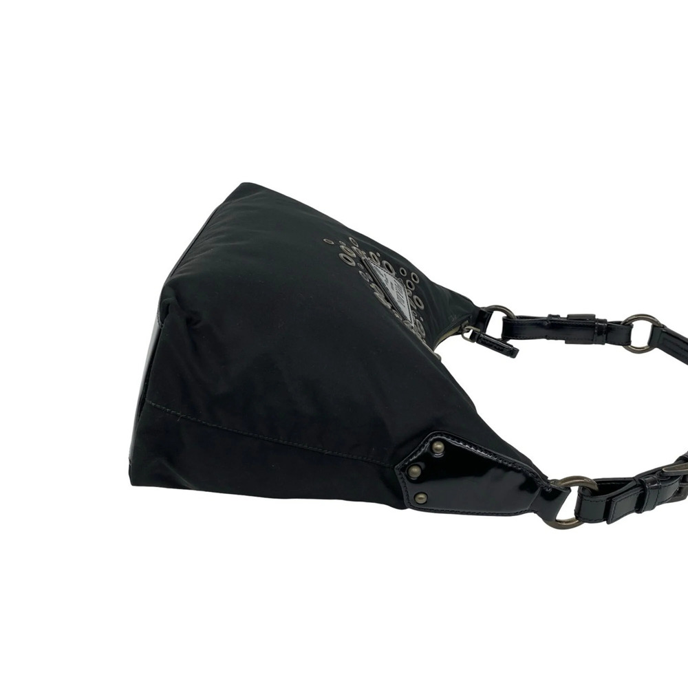 PRADA Black Leather Shoulder Bag - Picture 6 of 10